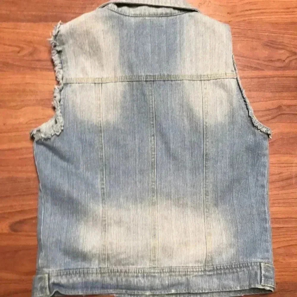 Highway Denim Sleeveless Vest, Med - Picture 4 of 4